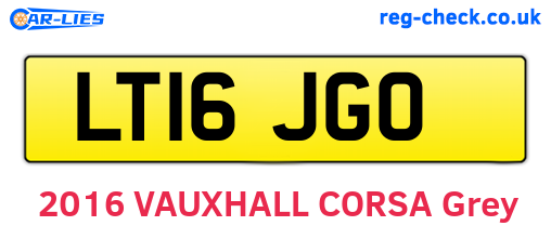 LT16JGO are the vehicle registration plates.
