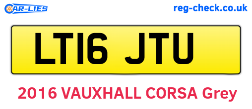 LT16JTU are the vehicle registration plates.