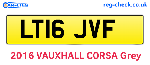 LT16JVF are the vehicle registration plates.