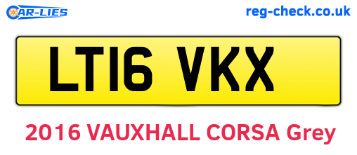 LT16VKX are the vehicle registration plates.