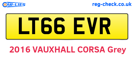 LT66EVR are the vehicle registration plates.