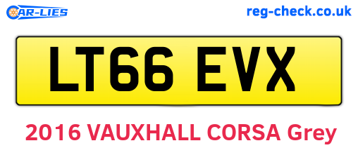 LT66EVX are the vehicle registration plates.