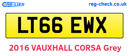 LT66EWX are the vehicle registration plates.