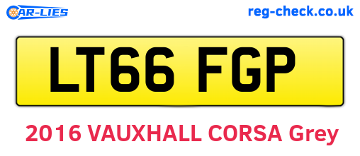 LT66FGP are the vehicle registration plates.