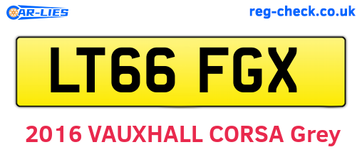LT66FGX are the vehicle registration plates.