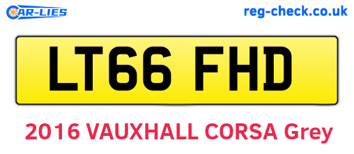 LT66FHD are the vehicle registration plates.