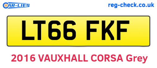 LT66FKF are the vehicle registration plates.