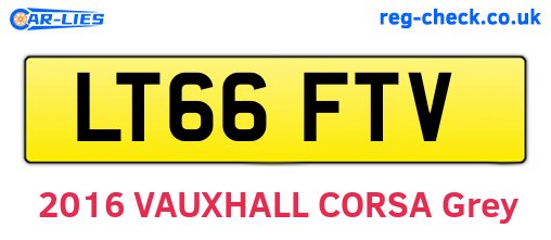 LT66FTV are the vehicle registration plates.