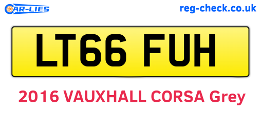 LT66FUH are the vehicle registration plates.