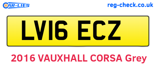 LV16ECZ are the vehicle registration plates.