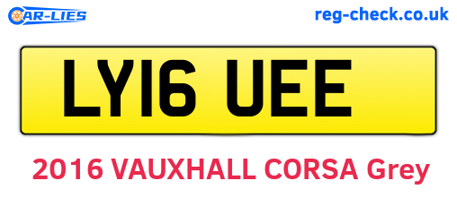 LY16UEE are the vehicle registration plates.