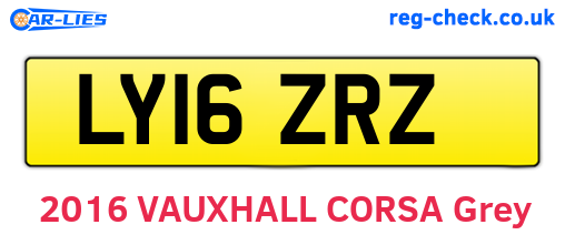 LY16ZRZ are the vehicle registration plates.