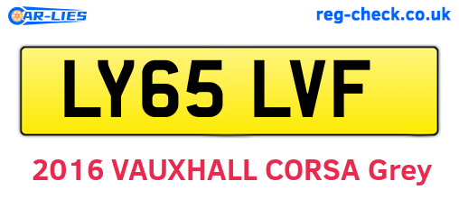 LY65LVF are the vehicle registration plates.