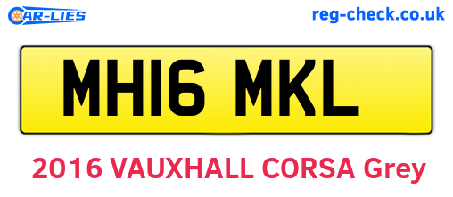 MH16MKL are the vehicle registration plates.