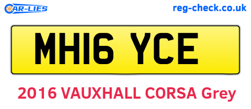 MH16YCE are the vehicle registration plates.