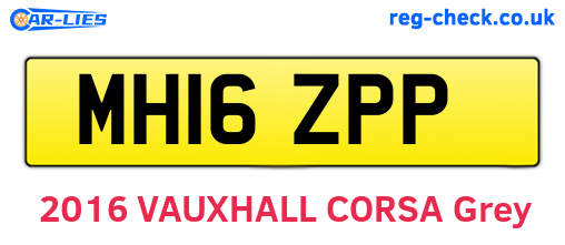 MH16ZPP are the vehicle registration plates.