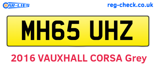 MH65UHZ are the vehicle registration plates.