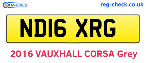 ND16XRG are the vehicle registration plates.