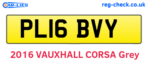 PL16BVY are the vehicle registration plates.
