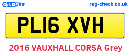 PL16XVH are the vehicle registration plates.