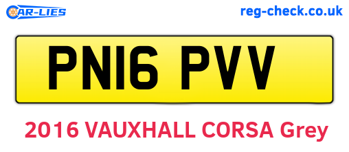 PN16PVV are the vehicle registration plates.