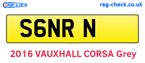 S6NRN are the vehicle registration plates.