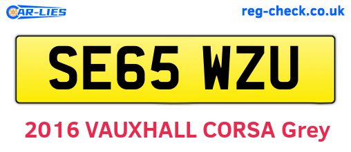 SE65WZU are the vehicle registration plates.