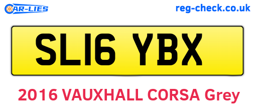 SL16YBX are the vehicle registration plates.