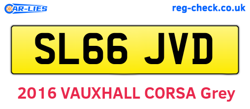 SL66JVD are the vehicle registration plates.