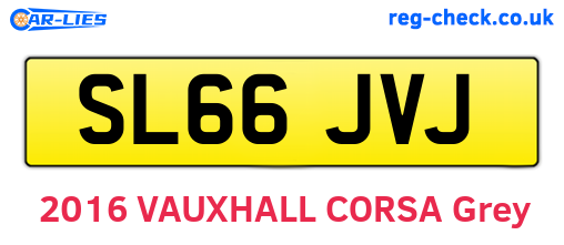 SL66JVJ are the vehicle registration plates.