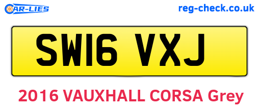 SW16VXJ are the vehicle registration plates.