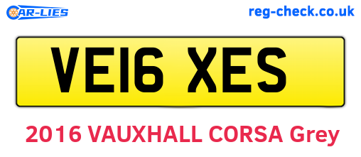 VE16XES are the vehicle registration plates.