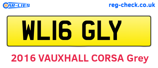 WL16GLY are the vehicle registration plates.