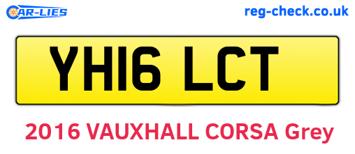YH16LCT are the vehicle registration plates.