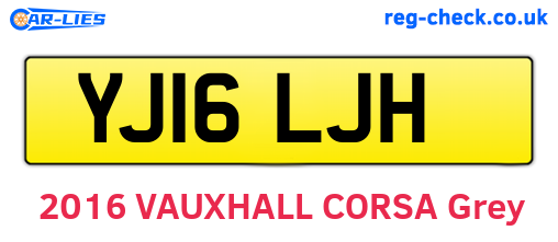 YJ16LJH are the vehicle registration plates.