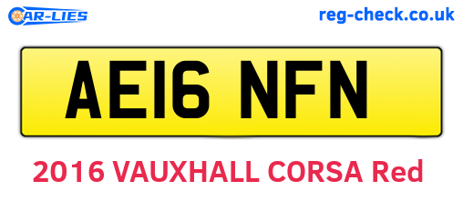 AE16NFN are the vehicle registration plates.
