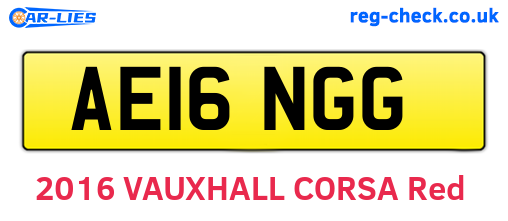 AE16NGG are the vehicle registration plates.