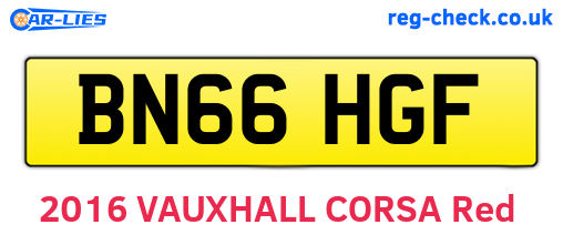 BN66HGF are the vehicle registration plates.