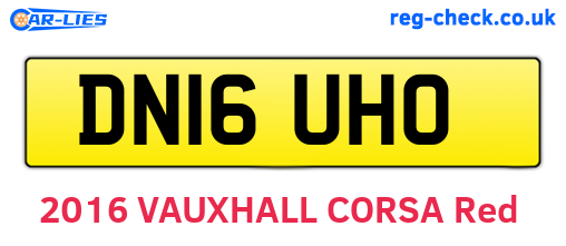 DN16UHO are the vehicle registration plates.