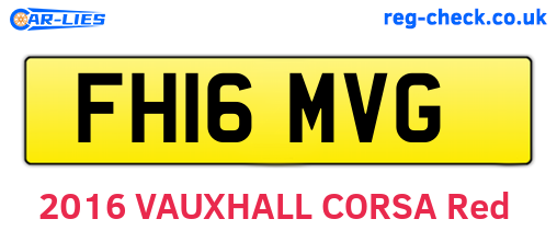 FH16MVG are the vehicle registration plates.