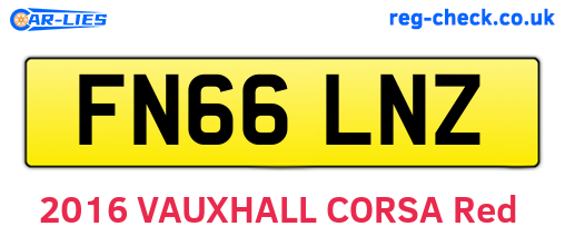 FN66LNZ are the vehicle registration plates.