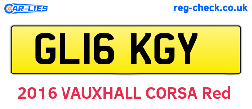 GL16KGY are the vehicle registration plates.