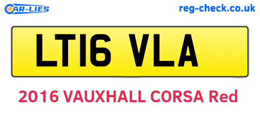 LT16VLA are the vehicle registration plates.