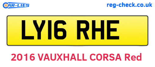 LY16RHE are the vehicle registration plates.