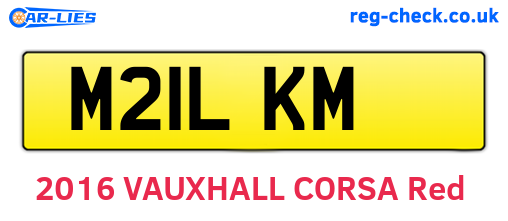 M21LKM are the vehicle registration plates.