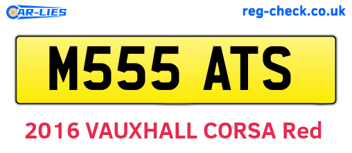 M555ATS are the vehicle registration plates.