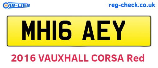 MH16AEY are the vehicle registration plates.