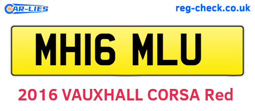 MH16MLU are the vehicle registration plates.