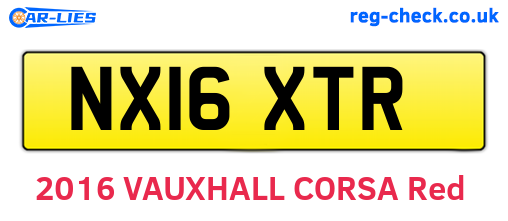NX16XTR are the vehicle registration plates.