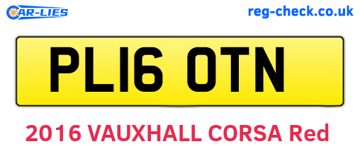 PL16OTN are the vehicle registration plates.